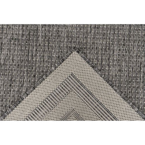 Tapis Argenté Plat Et Brillant Intérieur Extérieur 170 X 120 Cm Argent