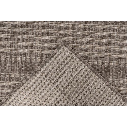 Tapis Taupe Plat Antitache Intérieur Extérieur 110 X 60 Cm Gris