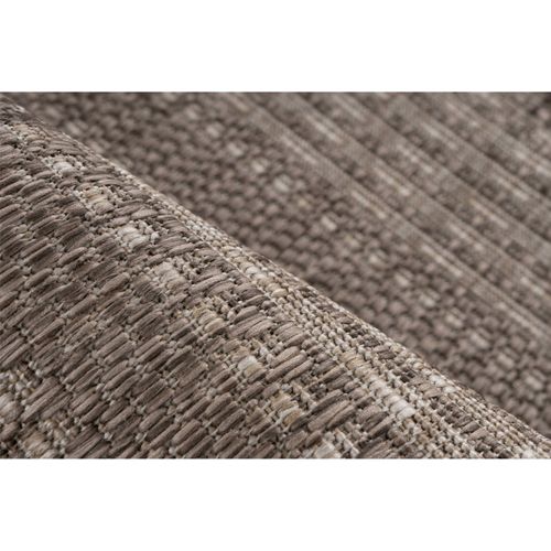 Tapis Taupe Plat Antitache Intérieur Extérieur 230 X 160 Cm Gris