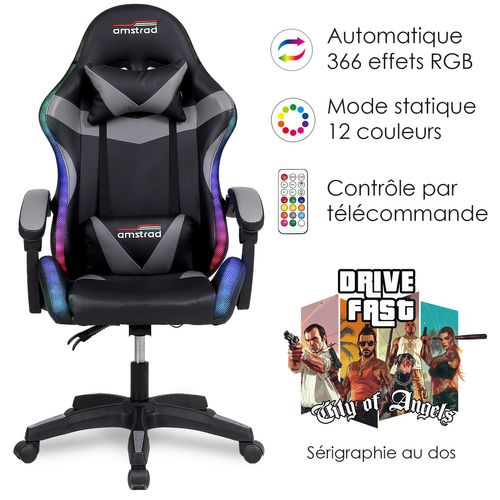 Fauteuil Drive 900-led-drive - Serigraphie "drive" - Eclairage LED 366 Effets - Télécommande