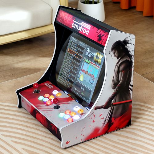 Borne D'arcade Bartop-fighters Avec 2700 Jeux - Ecran 19" 4:3 - 2 Joueurs - 16 Boutons