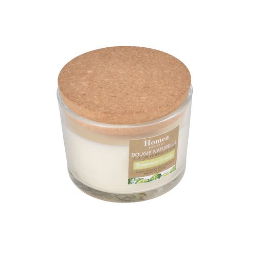 Bougie Verrine Ecologique 11x8cm Bergamote Et Sauge