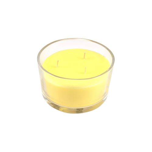 Bougie Verrine Parfumée 3 Mèches Citronnelle