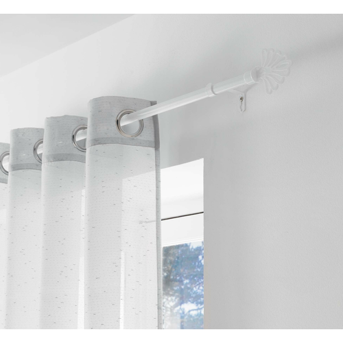 Kit De Tringle À Rideaux Feuille Fica Blanc