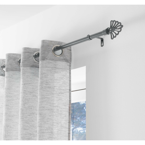 Kit De Tringle à Rideaux Feuille Fica Gris