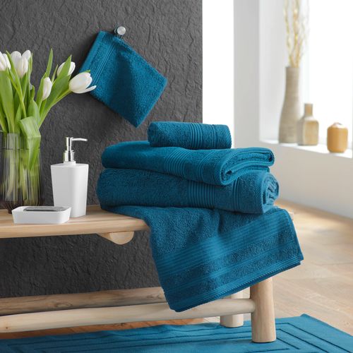 Serviette De Toilette Invite 30 X 50 Cm Tendresse Bleu Saphir