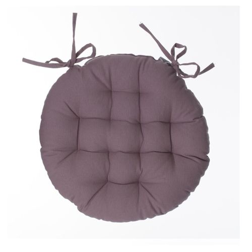 Galette De Chaise Ronde 38 Cm Taupe