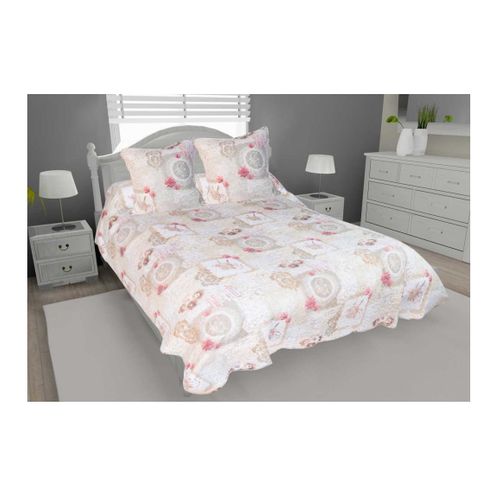 Couvre Lit Microfibre + Taies 220 X 240 Cm Home