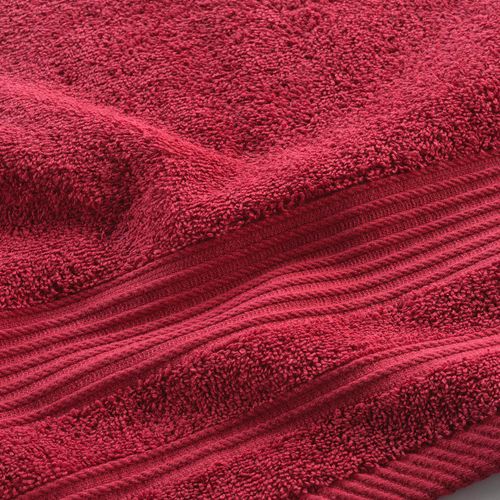 Serviette De Toilette 50 X 90 Cm Tendresse Rouge