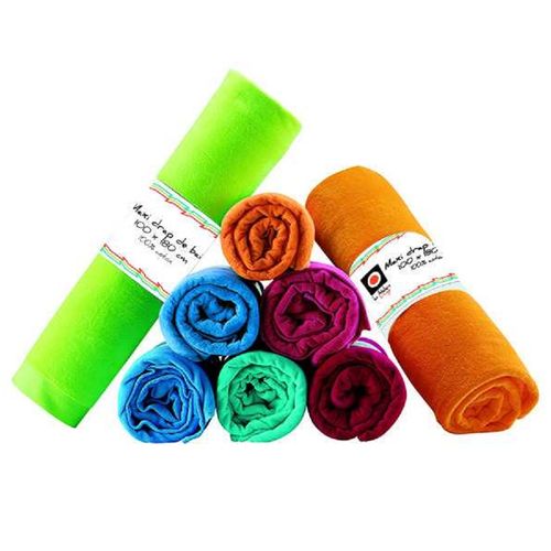 Serviette Drap De Plage Velours 100 X 180 Cm Uni Anis