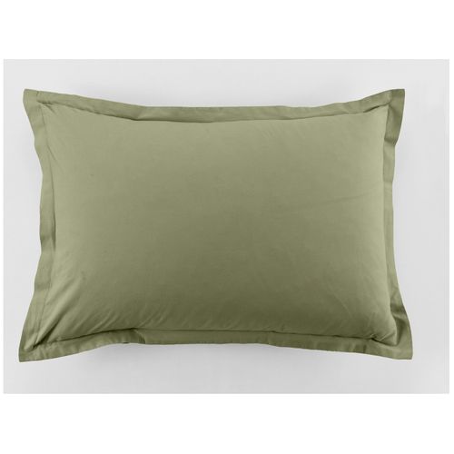 2 Taies D'oreiller Uni 50 X 70 Cm Passion Vert