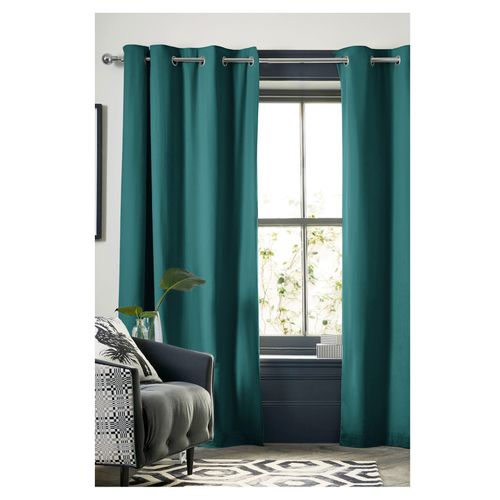 Rideau Opacifiant Thermique 140 X 260 Cm Inuit Bleu Canard