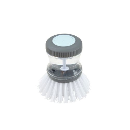 Brosse Vaisselle Push Avec Distributeur 9 Cm Anthracite