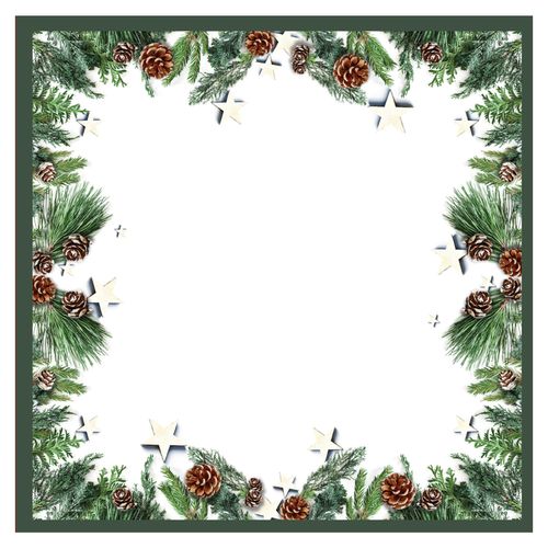 Lot De 20 Serviettes En Papier 33 X 33 Cm Pommes De Pin