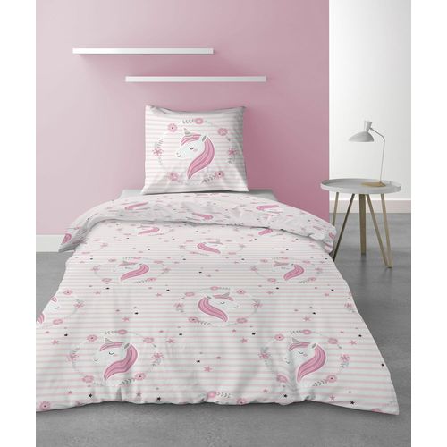 Housse De Couette + 1 Taie 140 X 200 Cm Rina Petite Licorne