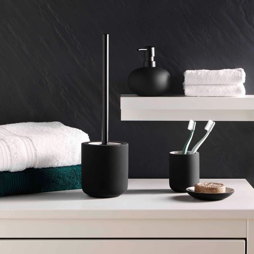 Porte Savon En Gres 11.5 X 2 Cm Mambo Noir