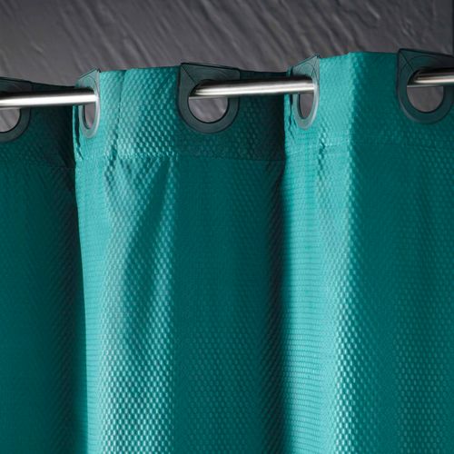 Rideau De Douche Clipsable 180 X 200 Cm Dotty Emeraude