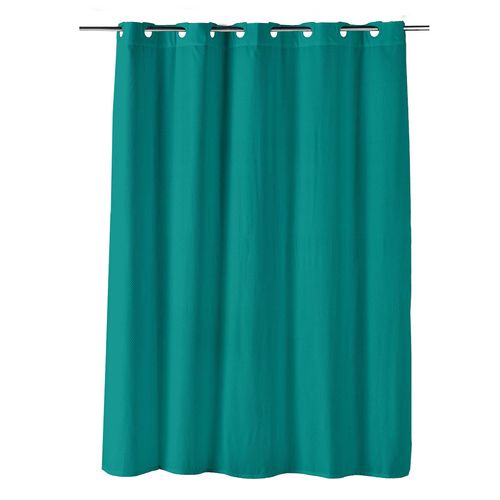 Rideau De Douche Clipsable 180 X 200 Cm Dotty Emeraude
