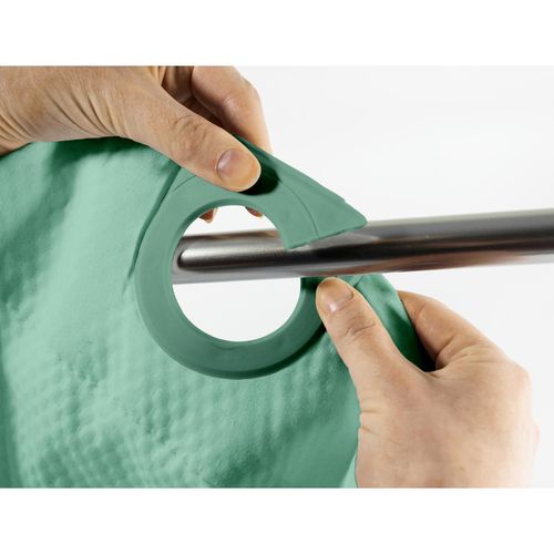 Rideau De Douche Clipsable 180 X 200 Cm Dotty Tilleul