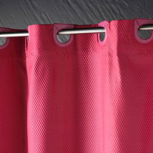 Rideau De Douche Clipsable 180 X 200 Cm Dotty Framboise