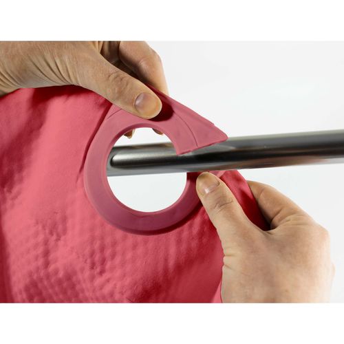 Rideau De Douche Clipsable 180 X 200 Cm Dotty Framboise