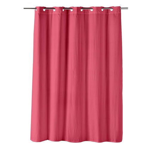 Rideau De Douche Clipsable 180 X 200 Cm Dotty Framboise