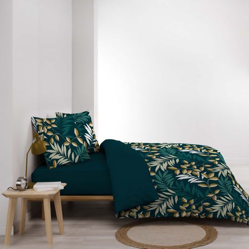 Housse Couette + Taies 240 X 260 Cm Feuille De Nelida