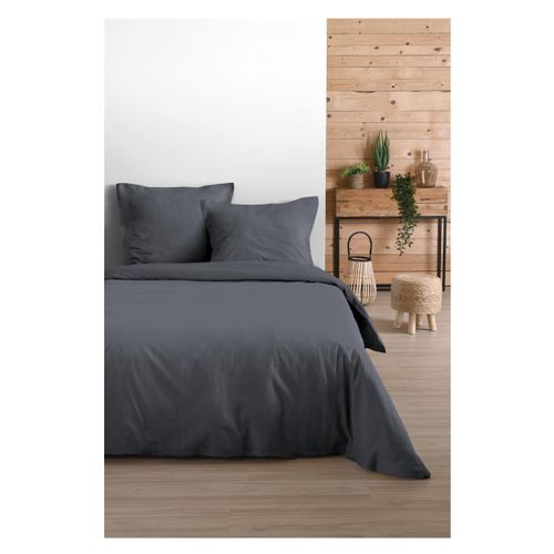 Housse De Couette 220 X 240 Cm Uni Ardoise