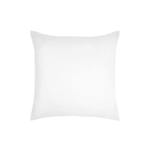 1 Taie D'oreiller Coton Uni 63 X 63 Cm Edens Blanc