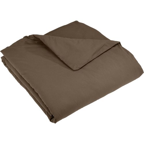 Housse De Couette 200 X 200 Cm Uni Taupe Alice