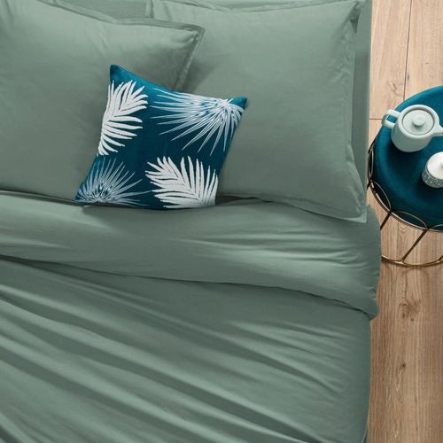 Taie D'oreiller 63 X 63 Cm Coton Vert Celadon