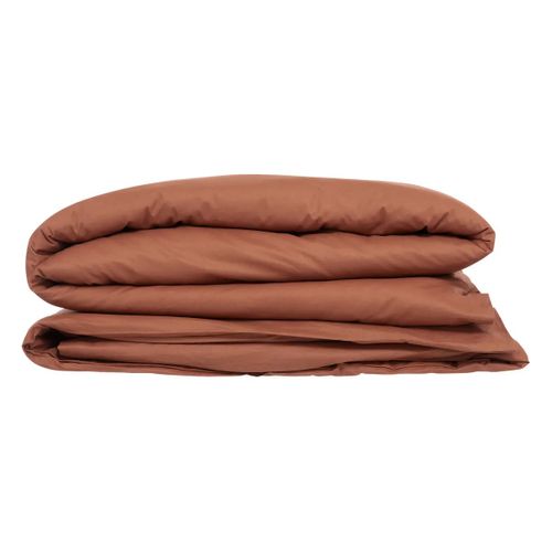 Housse De Couette 220 X 240 Cm Uni Couleur Moderne Terracotta