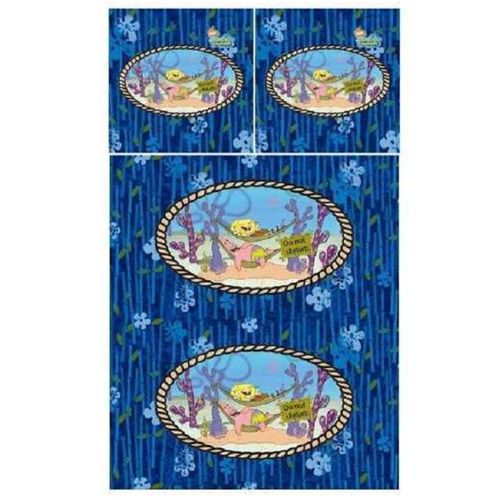 Parure Housse De Couette + Taie 140 X 200 Cm Bob L Eponge Do Not Disturb