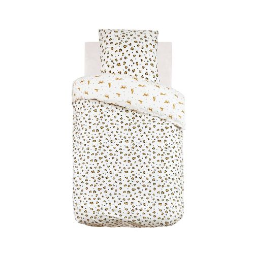 Housse De Couette Reversible + 1 Taie 140 X 200 Cm Leopard