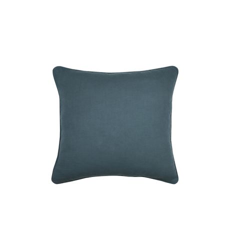 Coussin En Gaze De Coton 45 X 45 Cm Pop Color Bleu Petrole