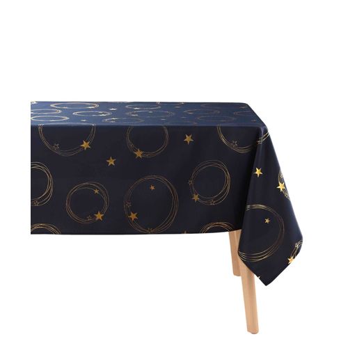 Nappe Rectangle 150 X 300 Cm Fete Etoilee Bleu