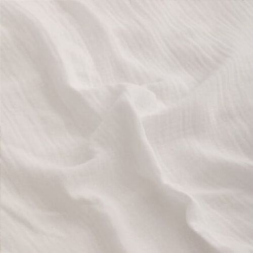 Housse De Couette Et Taies Double Gaze De Coton Doux Reve 220 X 240 Blanc