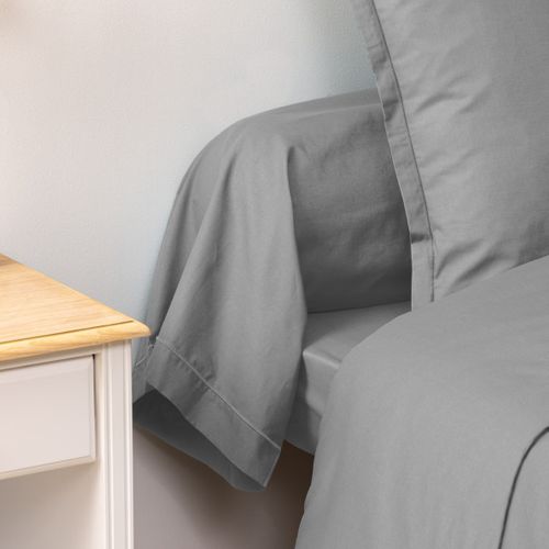 Taie De Traversin 85 X 185 Cm Horizon Gris Souris