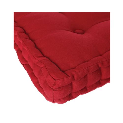 Coussin De Sol 40 X 40 Cm Horizon Uni Rouge