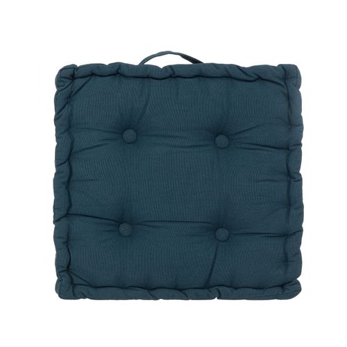 Coussin De Sol 40 X 40 Cm Horizon Uni Bleu