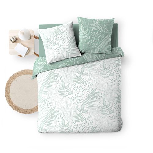 Housse Couette + 2 Taies 220 X 240 Cm Cassie Sauge