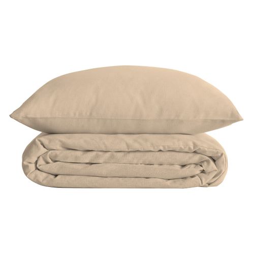Housse Couette + 2 Taies 220 X 240 Cm Percale De Coton Uni Lin