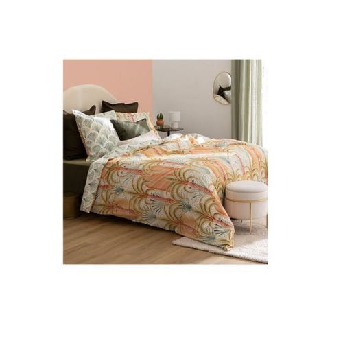 Housse Couette + 2 Taies Percale De Coton 240 X 220 Cm Janice