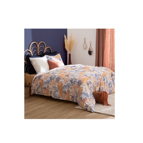 Housse Couette + 2 Taies 240 X 220 Cm Corail D'azura