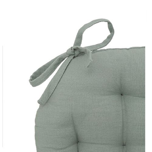 Galette De Chaise Ronde 38 Cm Celadon