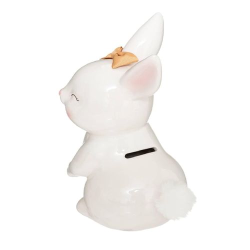 Tirelire Dolomite Lapin 22 Cm