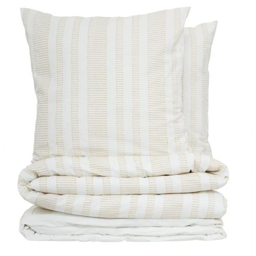 Housse De Couette + 2 Taies 240 X 220 Cm Dobby Jaune