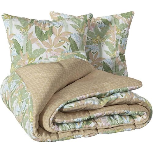 Housse De Couette + 2 Taies 240 X 220 Cm Douceur Tropicale