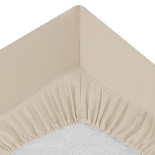 Drap Housse Coton Uni 140 X 190 Cm Couleur Moderne Lin