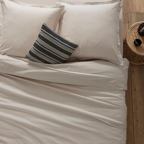 Drap Housse Coton Uni 140 X 190 Cm Couleur Moderne Lin